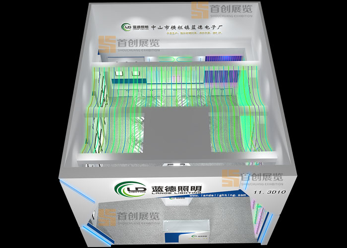 藍德電子 光電照明展臺裝修(圖3)
